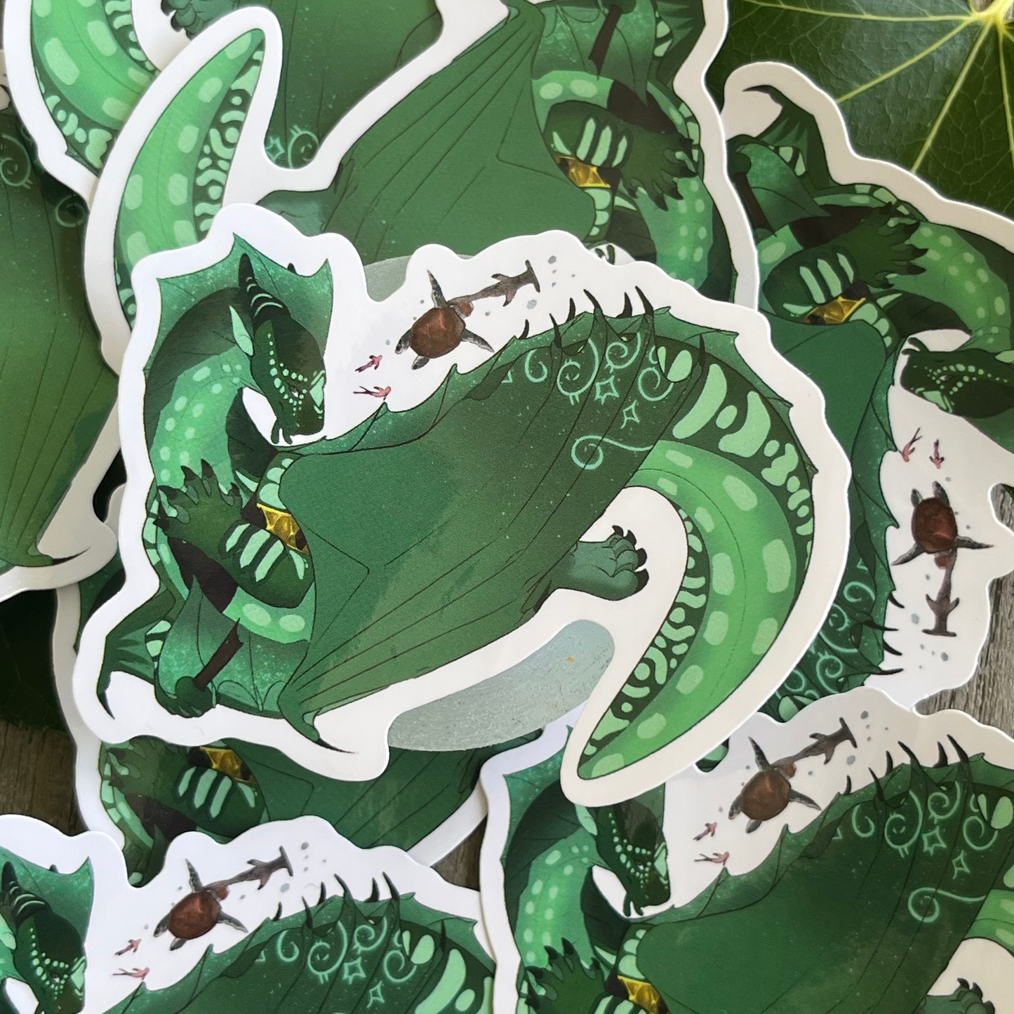 B-Grade Jade Winglet + Peril [Version 2] Wings of Fire 3" Stickers