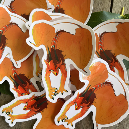 B-Grade Jade Winglet + Peril [Version 2] Wings of Fire 3" Stickers