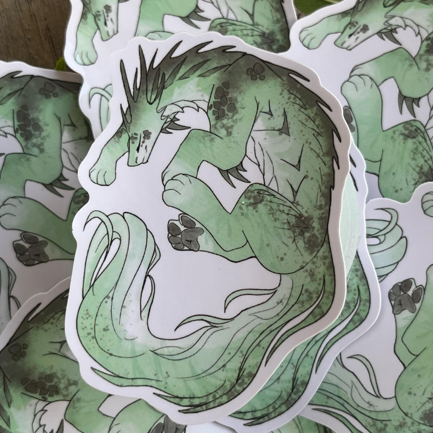 Icecream Themed Dragons // 3" Vinyl Sticker