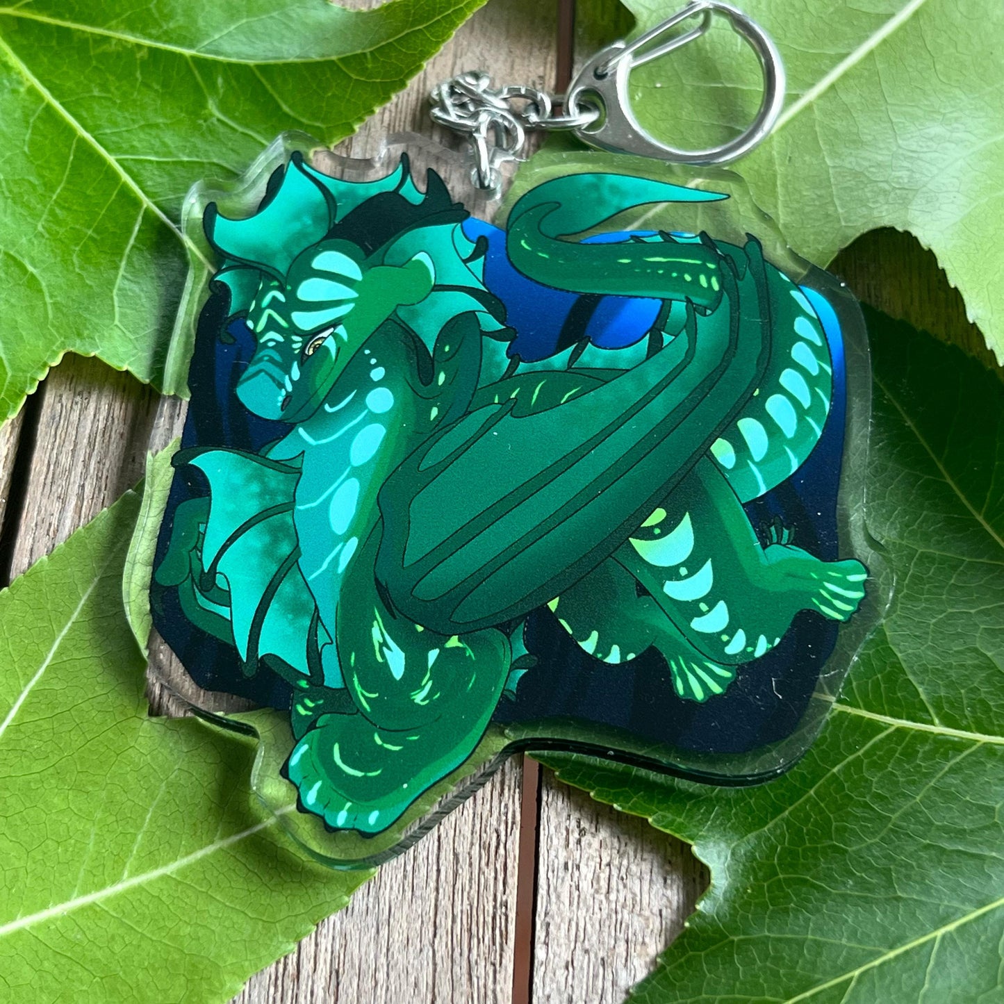 Arc 2 Protagonists / Jade Winglet + Peril // Wings of Fire 3" Acrylic Charms