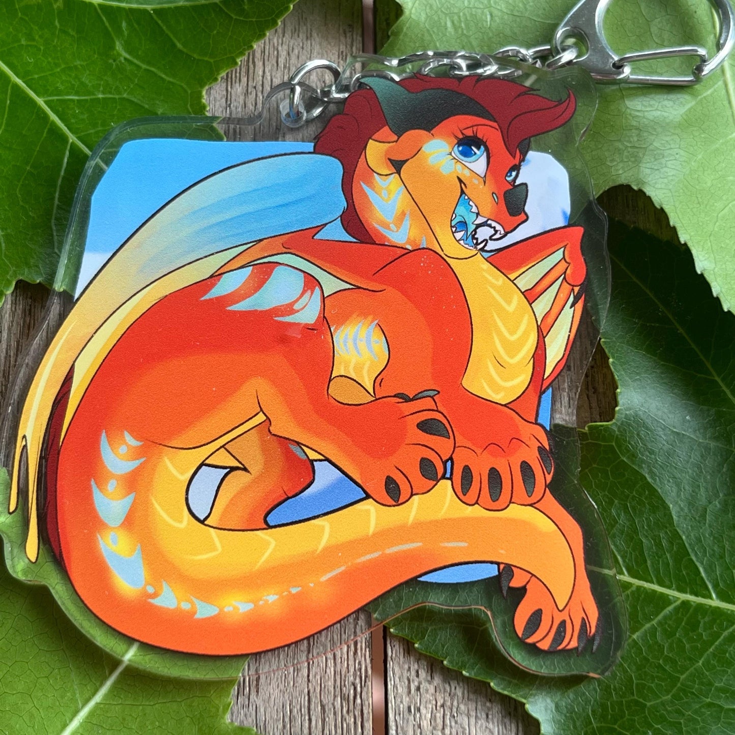 Arc 2 Protagonists / Jade Winglet + Peril // Wings of Fire 3" Acrylic Charms