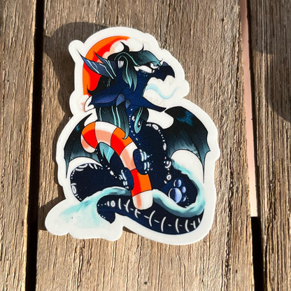 Christmas Gremlin // Midnight Christmas 2" Vinyl Sticker